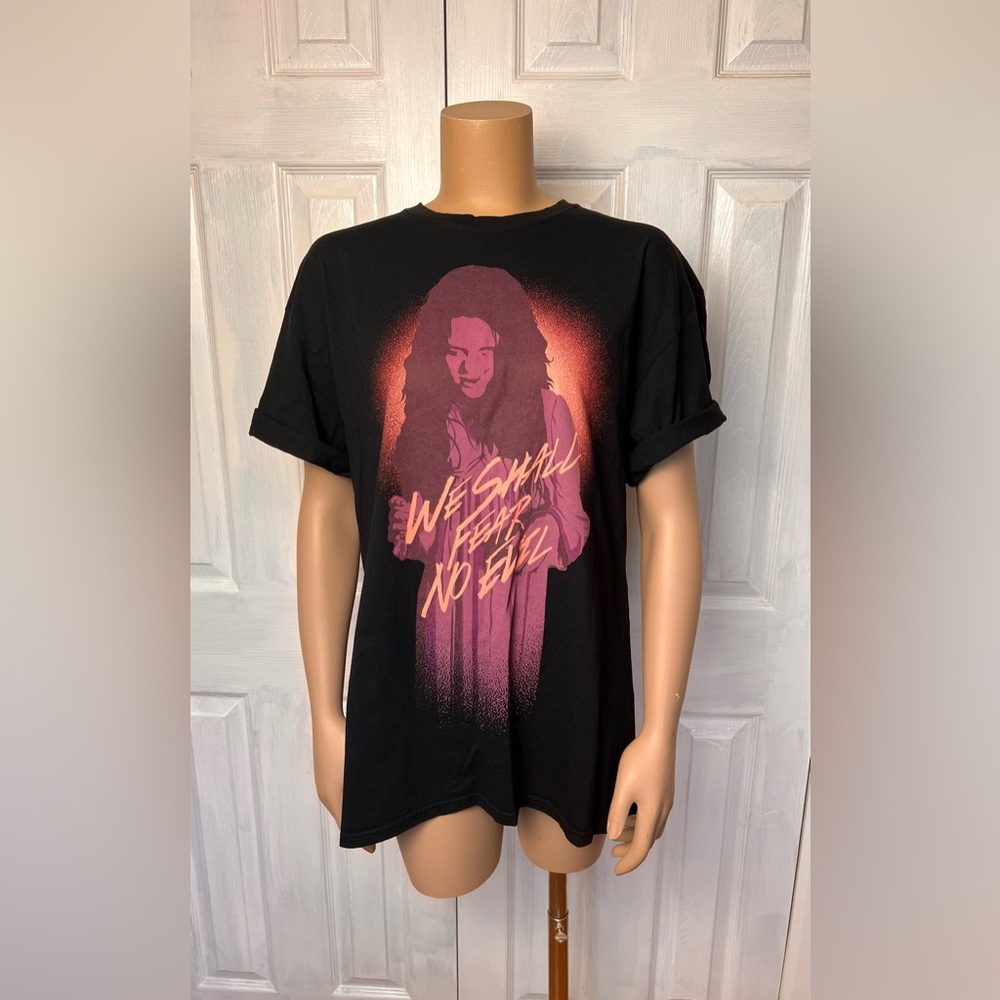 THE EXORCIST BELIEVER Oversized Classic Black Casual Graphic T-Shirt - Size XL